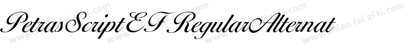 PetrasScriptEF RegularAlternate字体转换